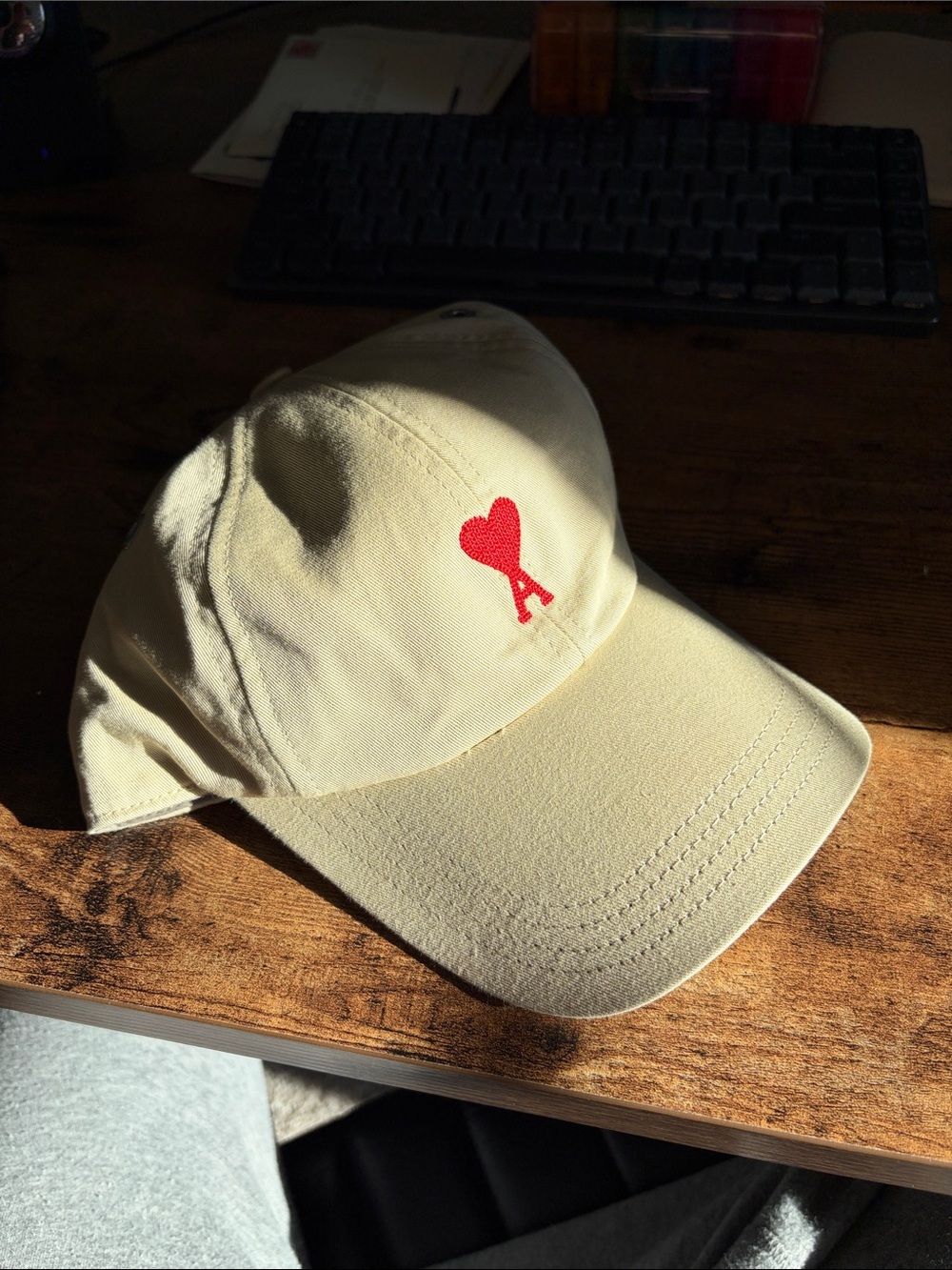 alexandre mattiussi Cream 100% cotton  Baseball Cap + dust cover